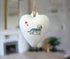 Dandie Dinmont Terrier Ceramic Heart Bauble
